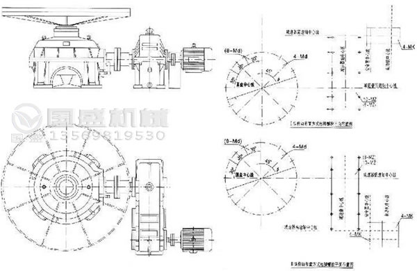 PZ座式重型圓盤給料機(jī)示意圖 PZ座式重型圓盤給料機(jī)示意圖