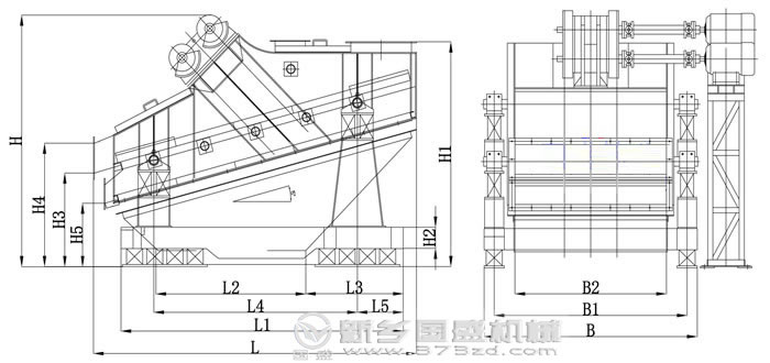 高效重型振動篩結(jié)構(gòu) 高效重型振動篩結(jié)構(gòu)