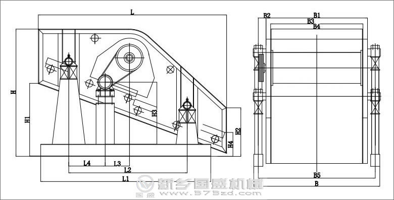 YA型圓振動(dòng)篩 YA型圓振動(dòng)篩圖